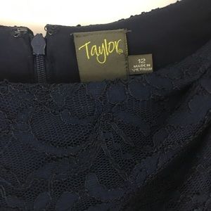 Taylor lace and scrunched dress